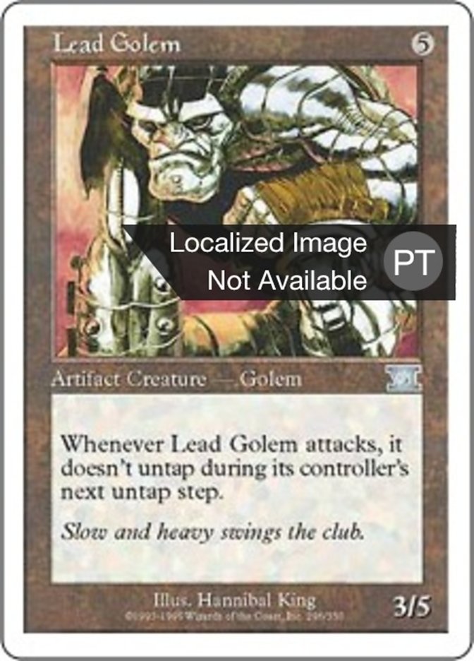 Lead Golem (Classic Sixth Edition #296)