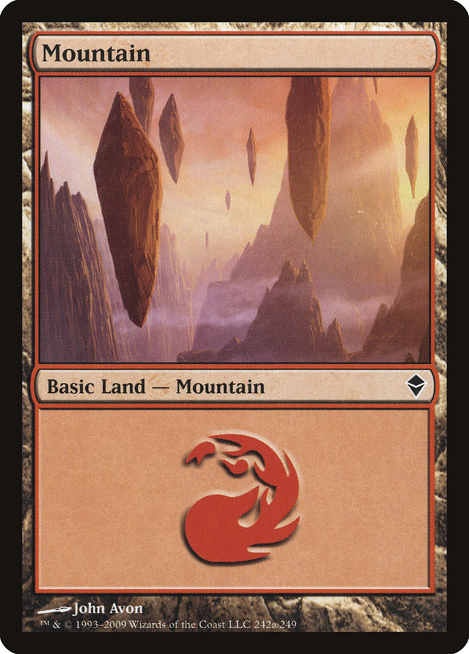 Mountain (Zendikar #242a)