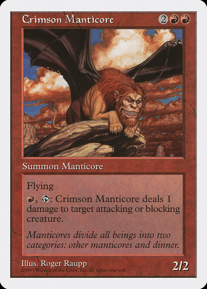 Crimson Manticore (Fifth Edition #217)