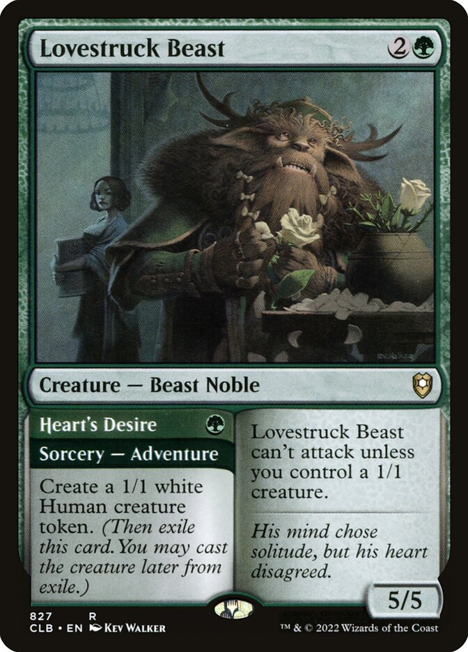 Lovestruck Beast // Heart's Desire (Commander Legends: Battle for Baldur's Gate #827)