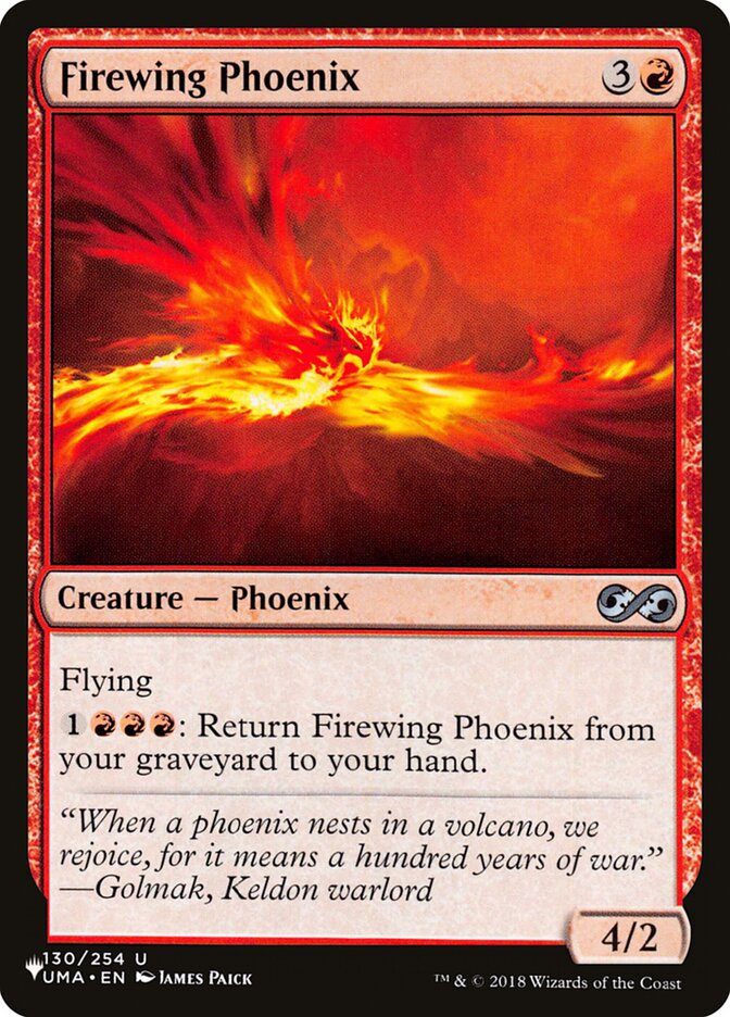 Firewing Phoenix (The List #UMA-130)