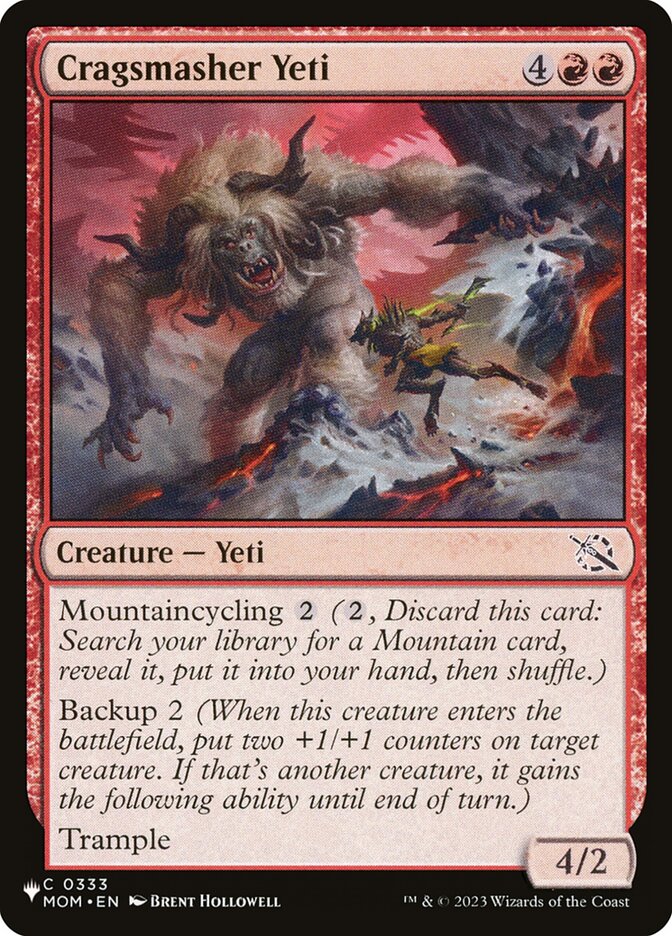 Cragsmasher Yeti (The List #MOM-333)