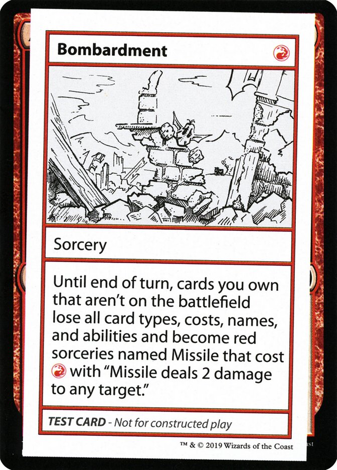 Bombardment (Mystery Booster Playtest Cards 2021 #53)