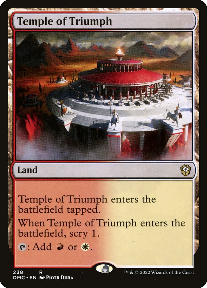 Temple of Triumph (Dominaria United Commander #238)