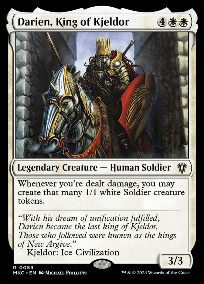 Darien, King of Kjeldor (Murders at Karlov Manor Commander #59)