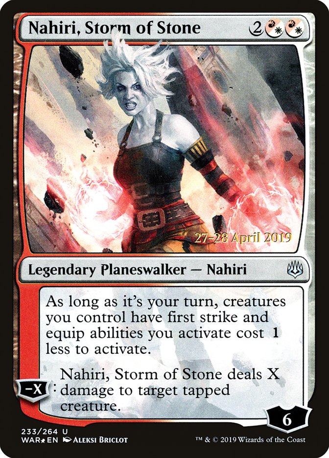 Nahiri, Storm of Stone (War of the Spark Promos #233s)