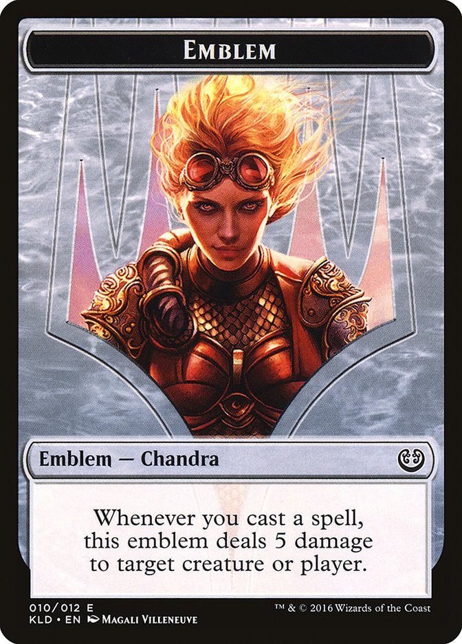 Chandra, Torch of Defiance Emblem (Kaladesh Tokens #10)