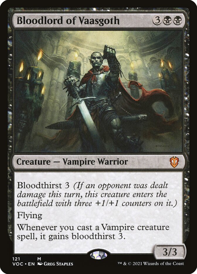 Bloodlord of Vaasgoth (Crimson Vow Commander #121)