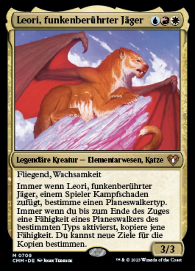 Leori, Sparktouched Hunter (Commander Masters #709)