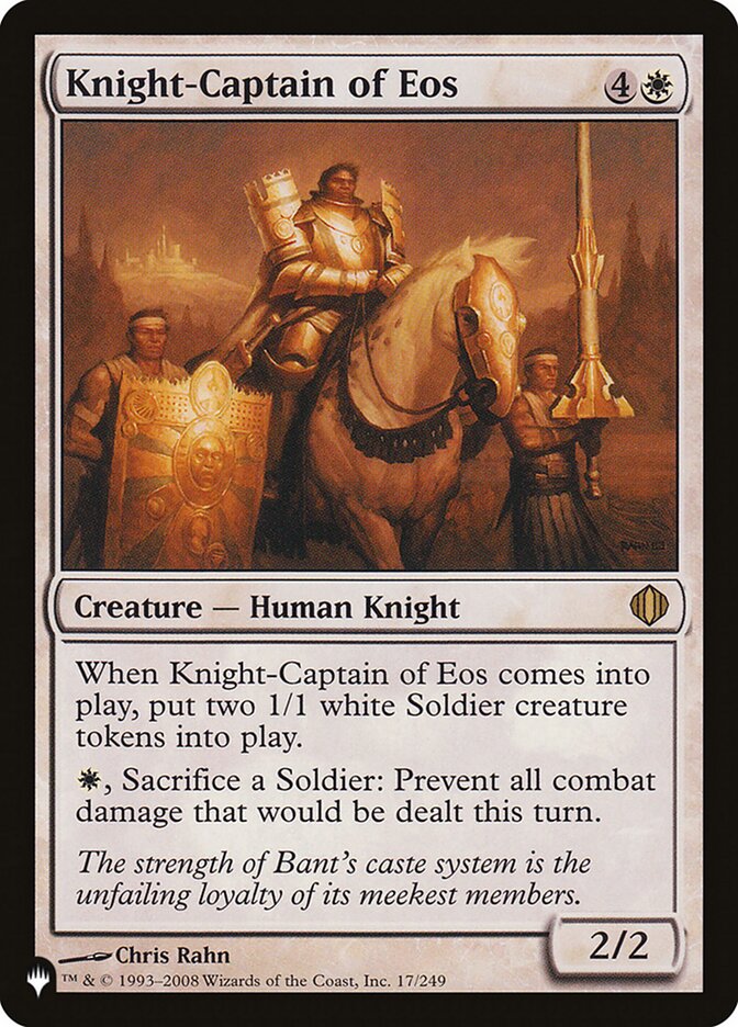 Knight-Captain of Eos (The List #ALA-17)