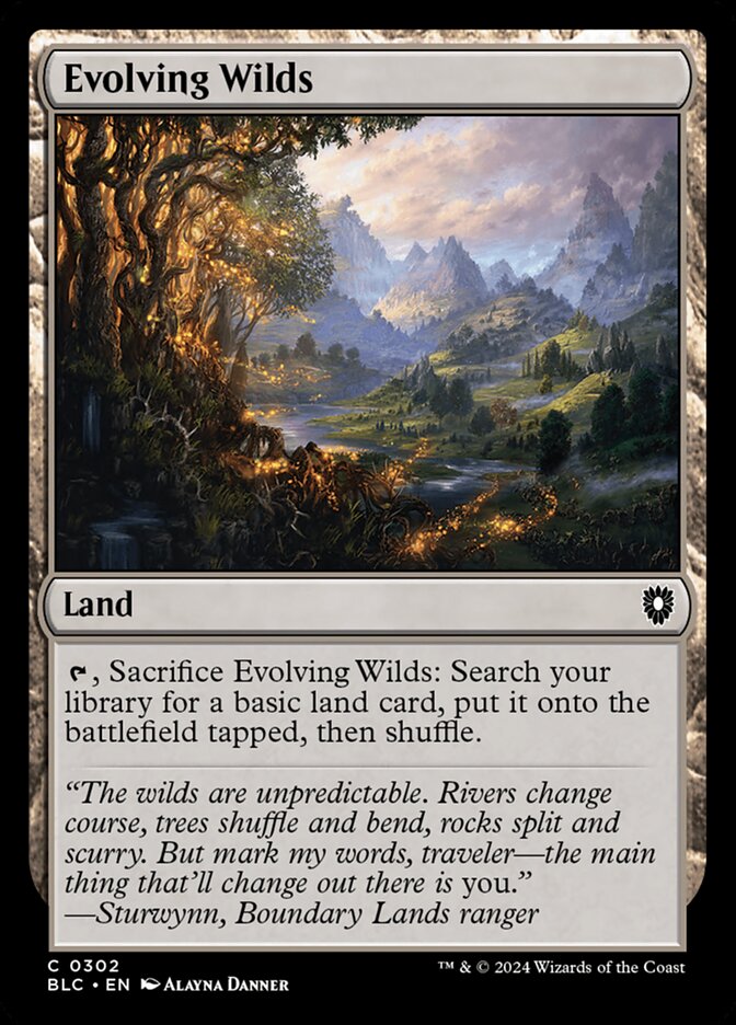 Evolving Wilds (Bloomburrow Commander #302)