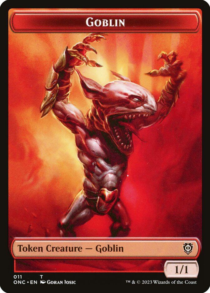 Goblin (Phyrexia: All Will Be One Commander Tokens #11)
