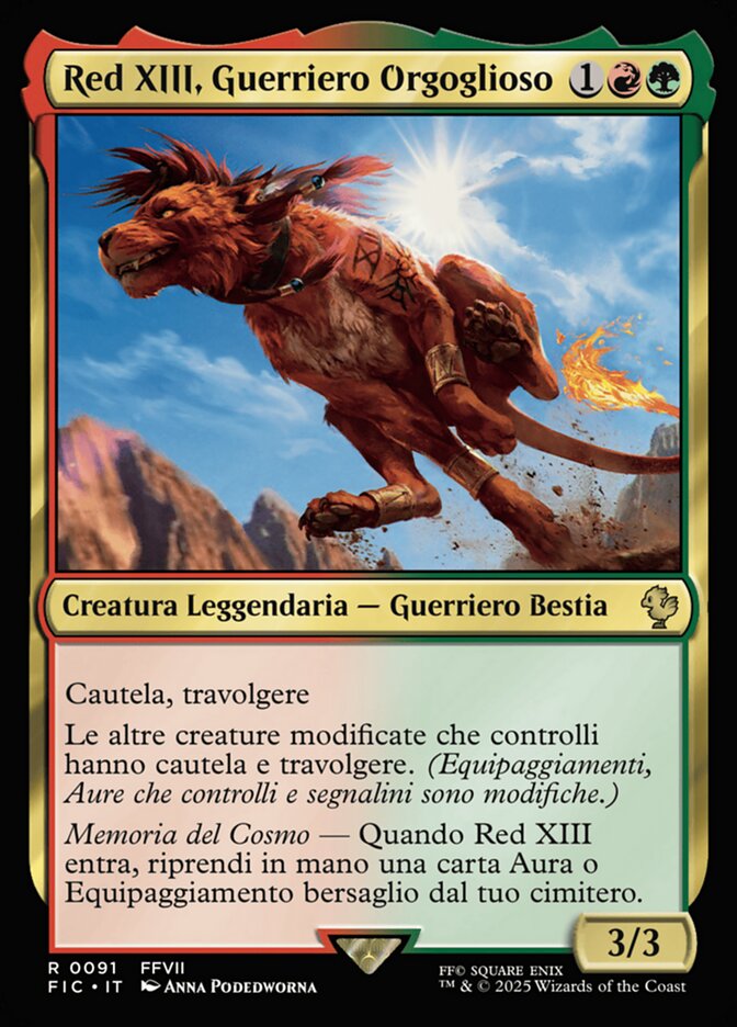 Red XIII, Guerriero Orgoglioso