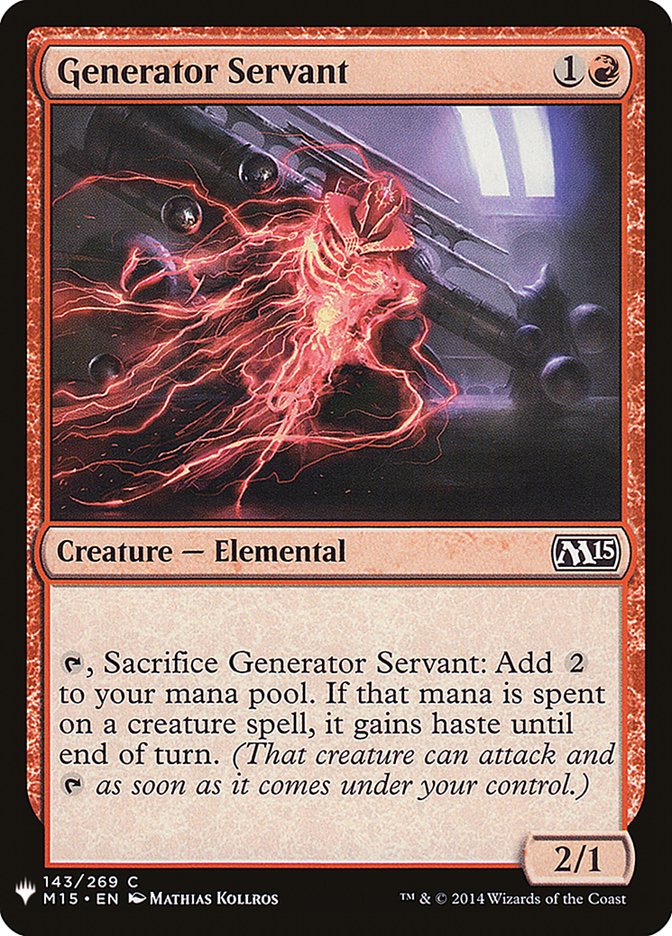 Generator Servant (The List #M15-143)