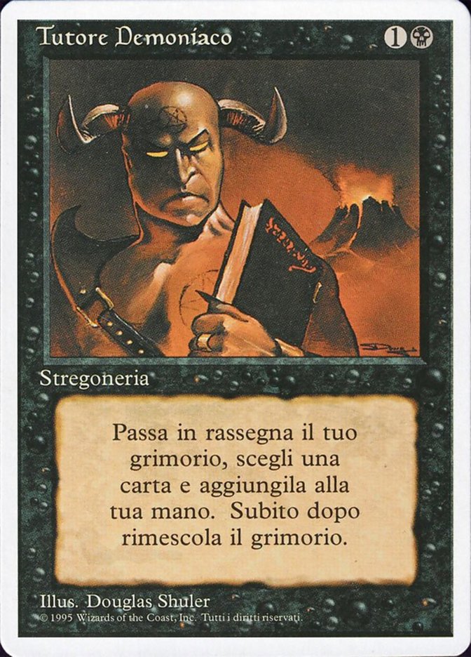 Tutore Demoniaco (Demonic Tutor) · Revised Edition (3ED) #105 