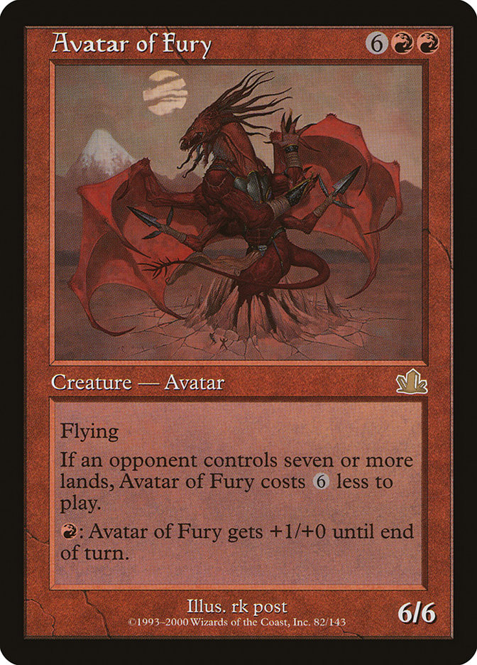 Avatar of Fury · Prophecy (PCY) #82 · Scryfall Magic The Gathering 