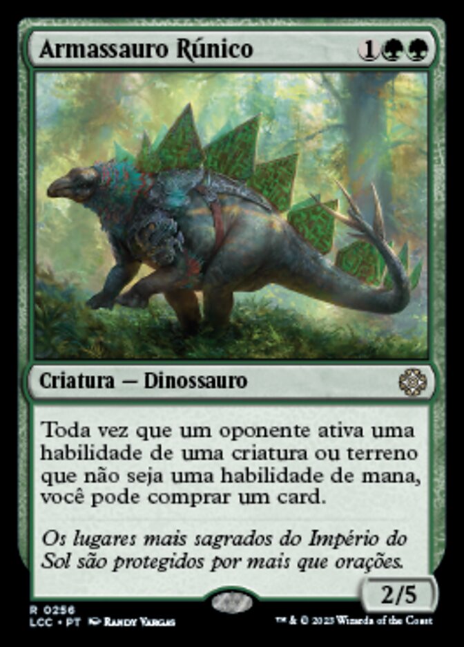 Runic Armasaur (The Lost Caverns of Ixalan Commander #256)