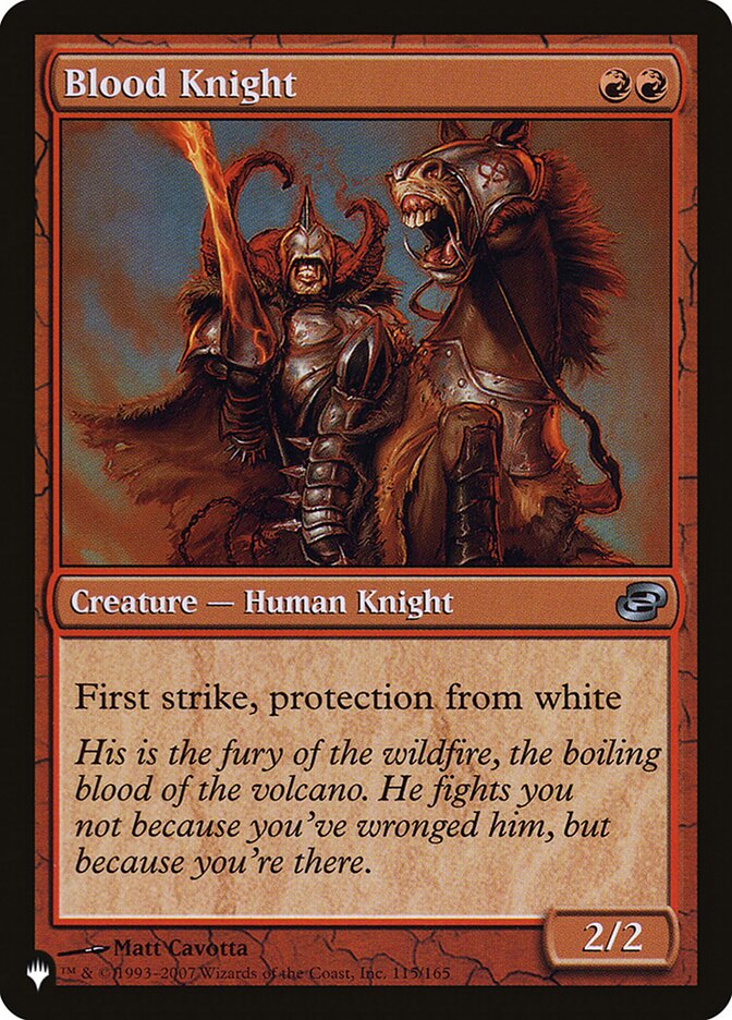 Blood Knight (The List #PLC-115)