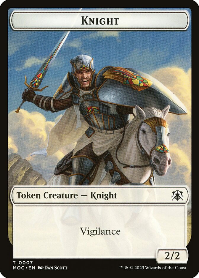 Knight (March of the Machine Commander Tokens #7)