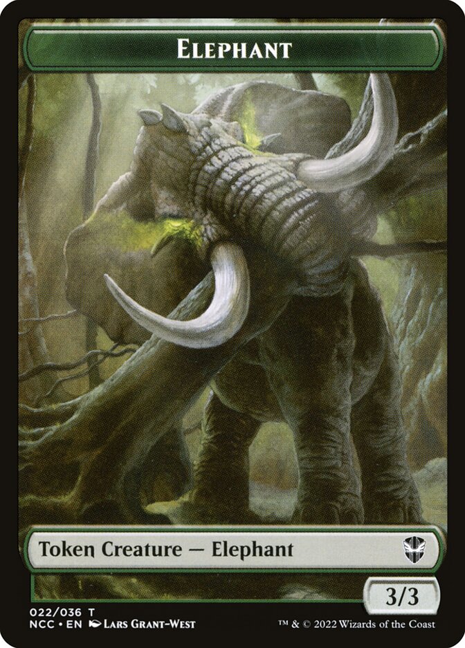 Elephant (New Capenna Commander Tokens #22)