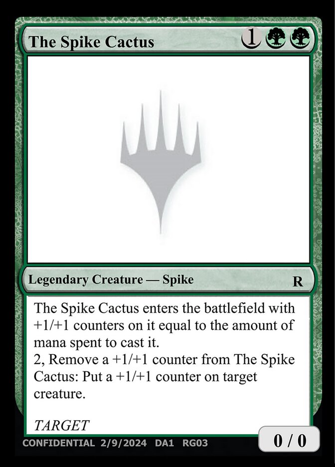 The Spike Cactus (Unknown Event #RG03e)