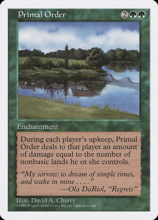 Primal Order (Fifth Edition #318)
