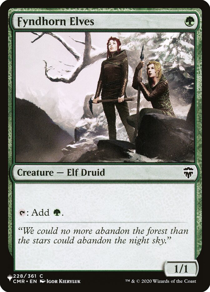 Fyndhorn Elves (The List #CMR-228)