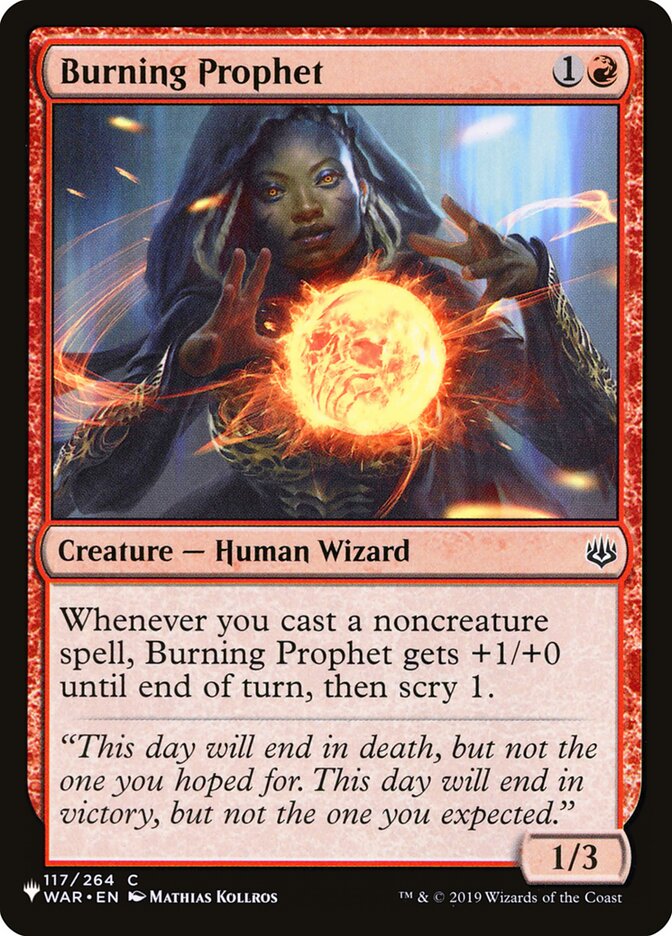 Burning Prophet (The List #WAR-117)