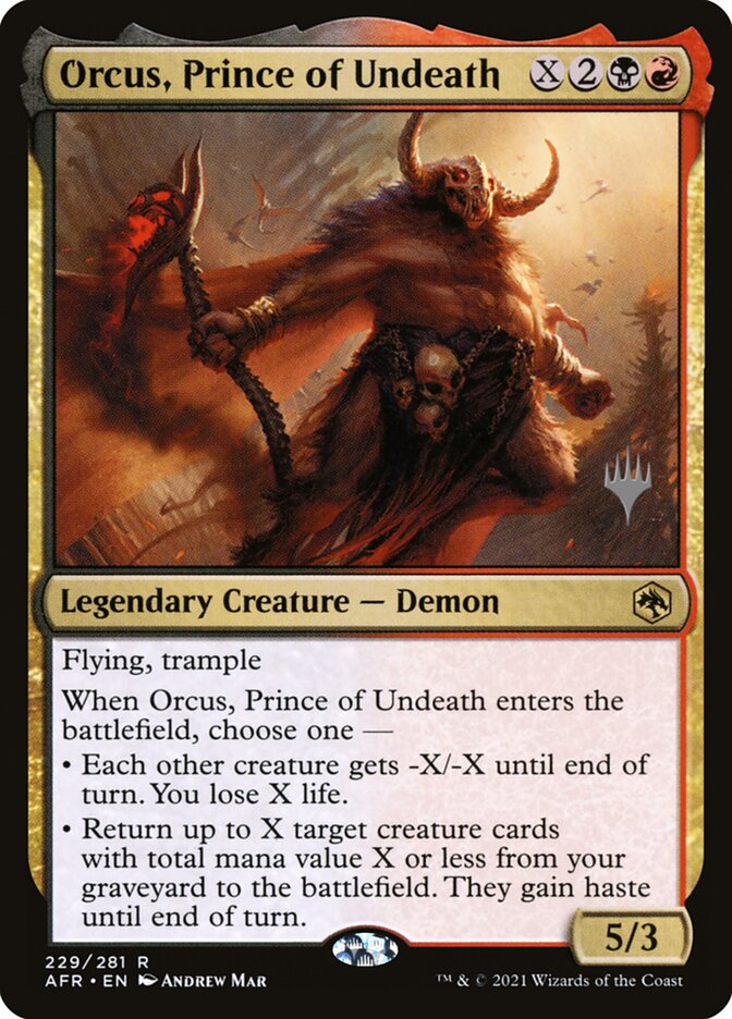 Orcus, Prince of Undeath (Adventures in the Forgotten Realms Promos #229p)