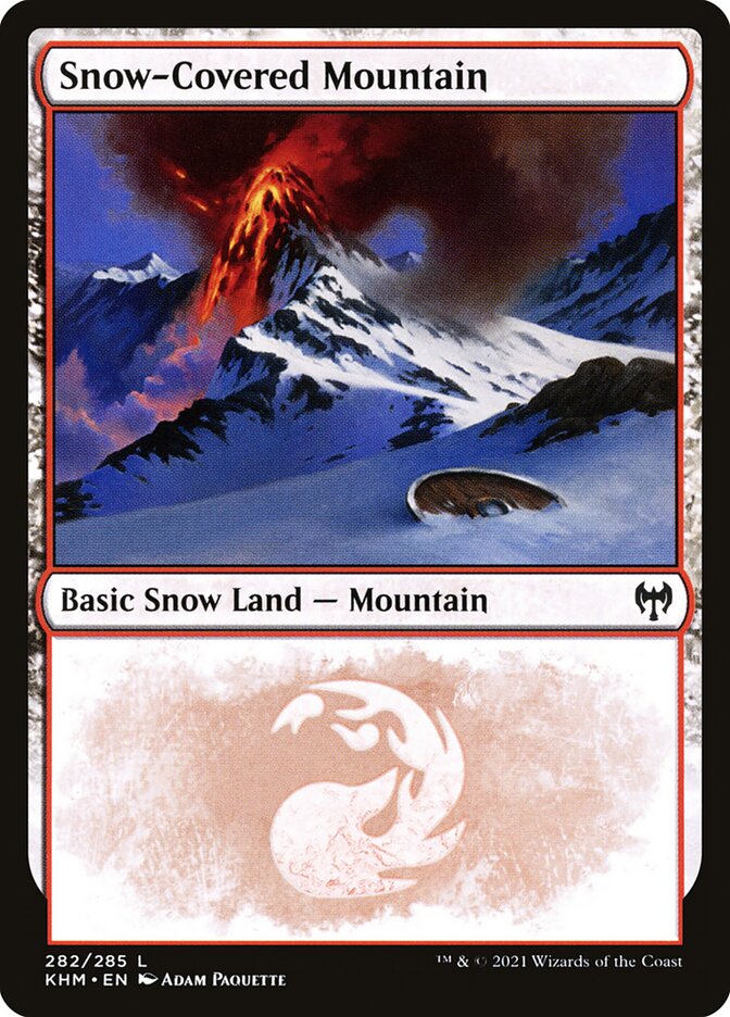 Snow-Covered Mountain · Kaldheim (KHM) #282 · Scryfall Magic The Gathering  Search