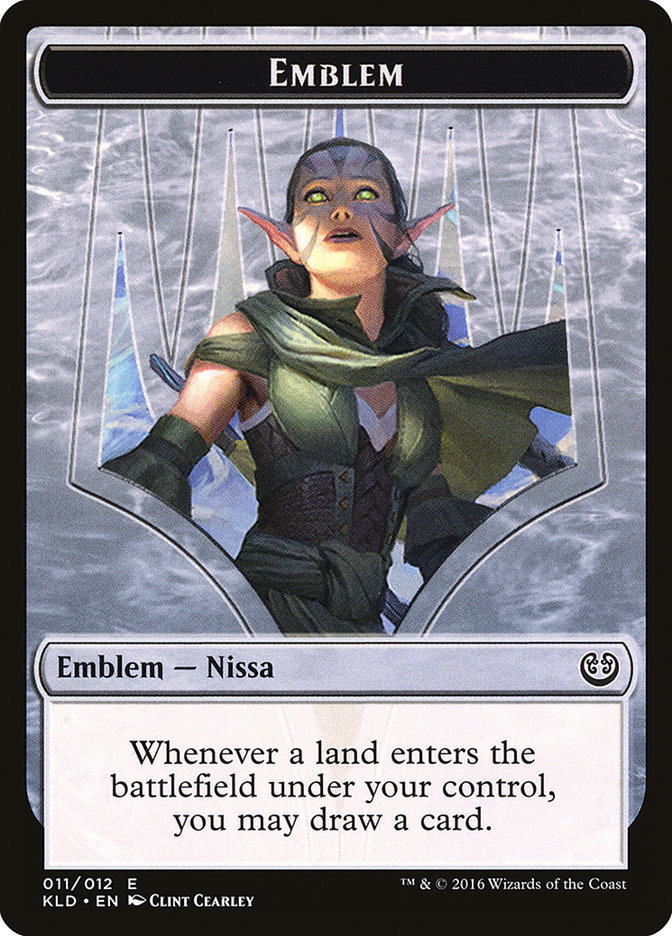 Nissa, Vital Force Emblem (Kaladesh Tokens #11)