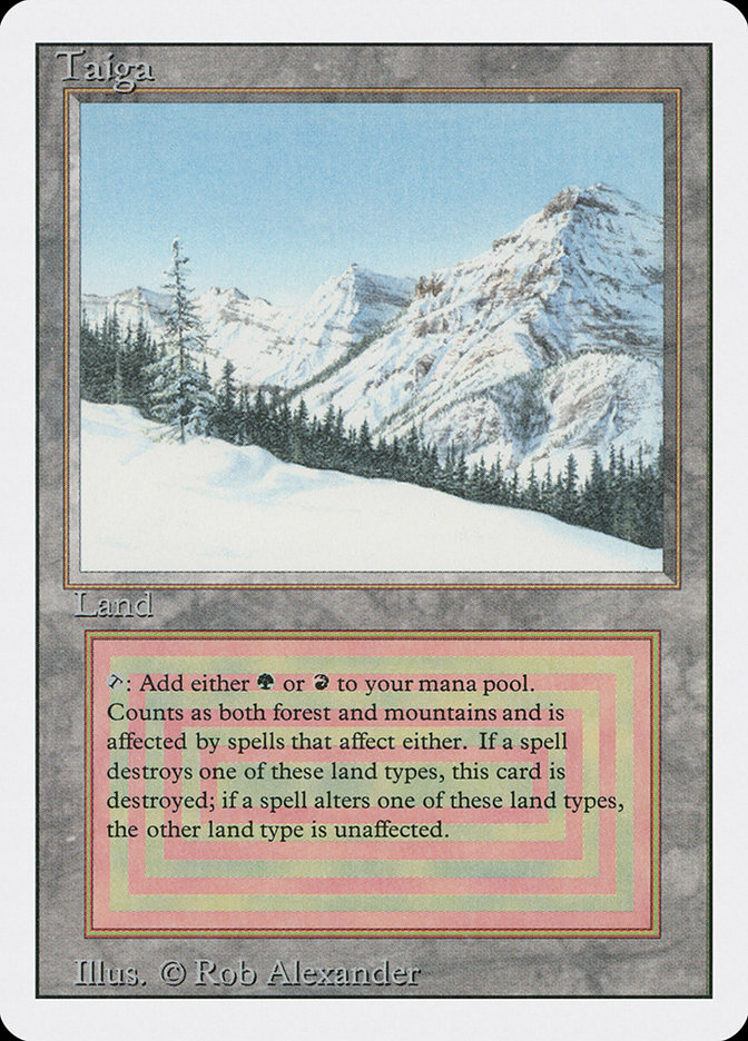 Taiga · Revised Edition (3ED) #287 · Scryfall Magic The Gathering