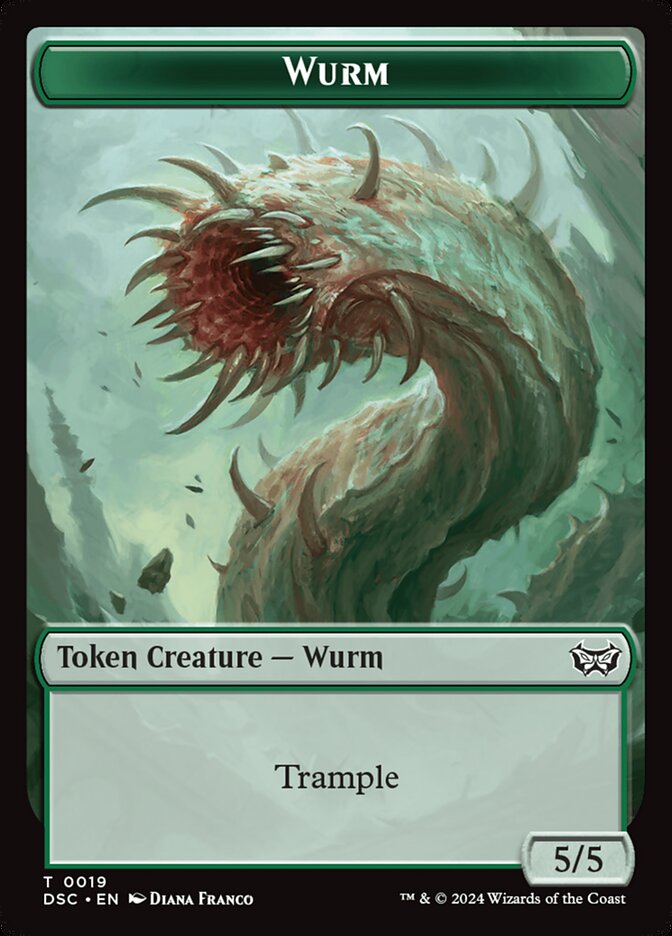 Wurm (Duskmourn Commander Tokens #19)