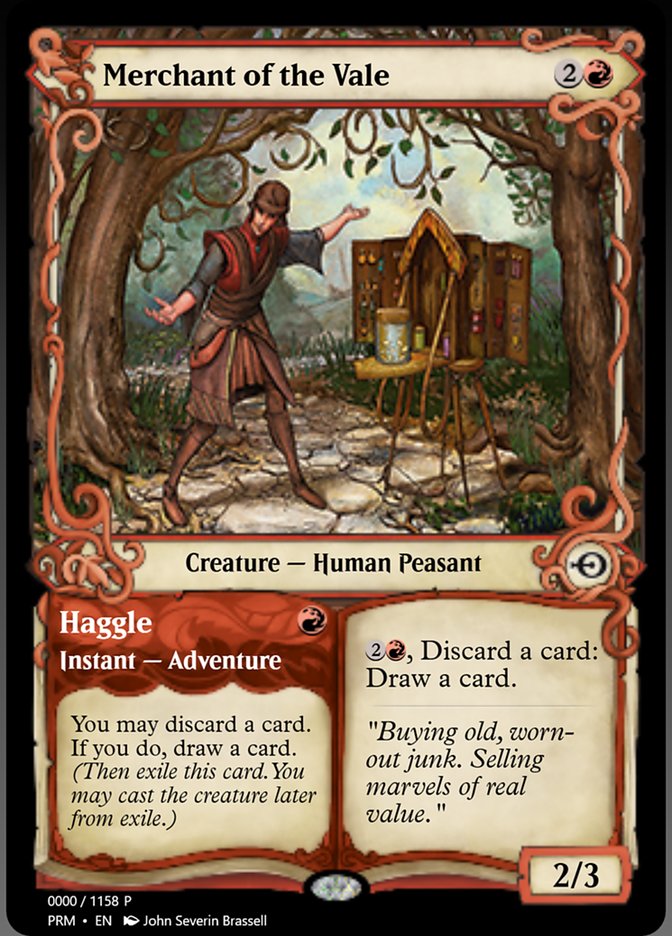 Merchant of the Vale // Haggle (Magic Online Promos #78778)