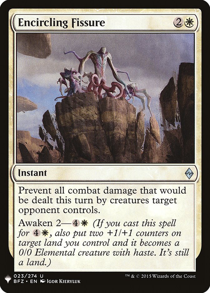 Encircling Fissure (The List #BFZ-23)