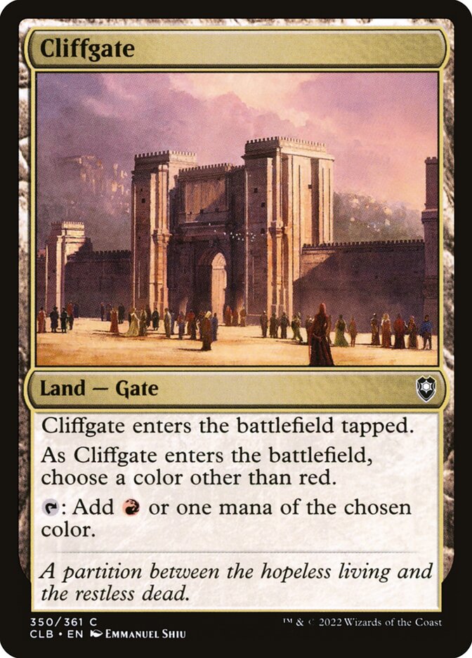 Cliffgate (Commander Legends: Battle for Baldur's Gate #350)