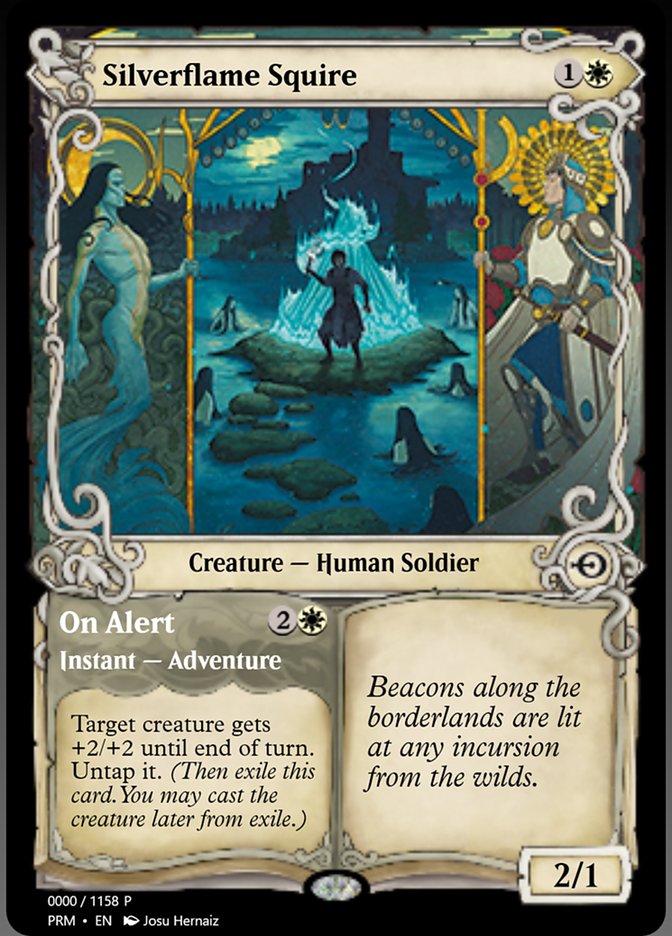 Silverflame Squire // On Alert (Magic Online Promos #78834)