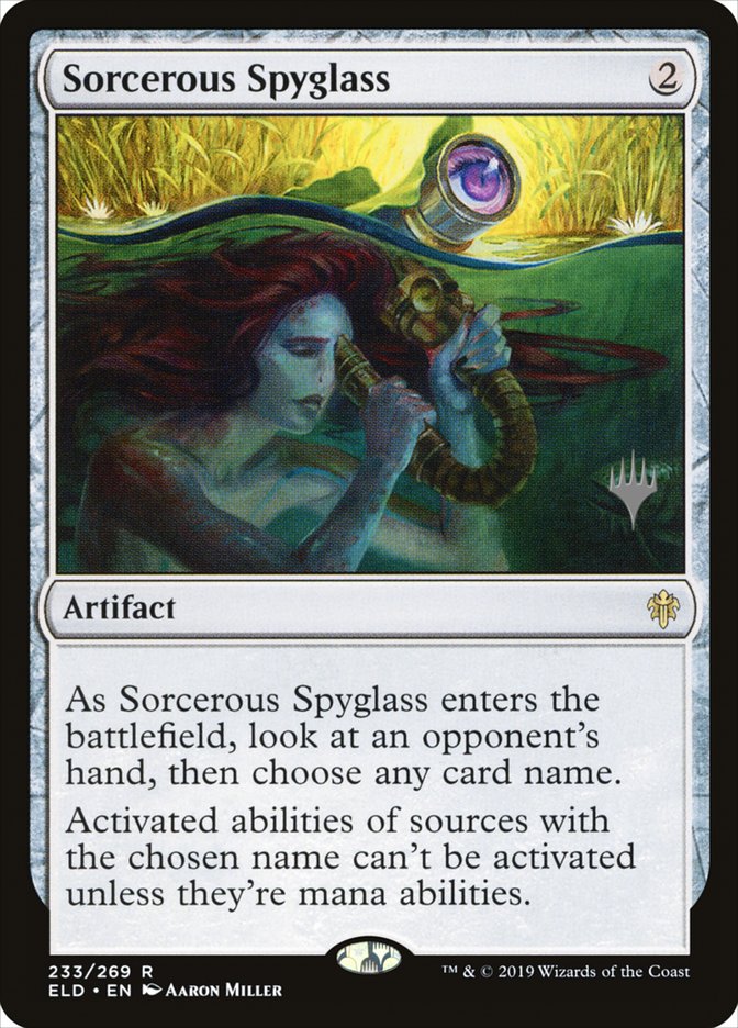 Sorcerous Spyglass (Throne of Eldraine Promos #233p)
