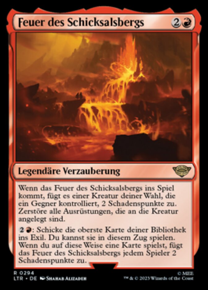 Feuer des Schicksalsbergs