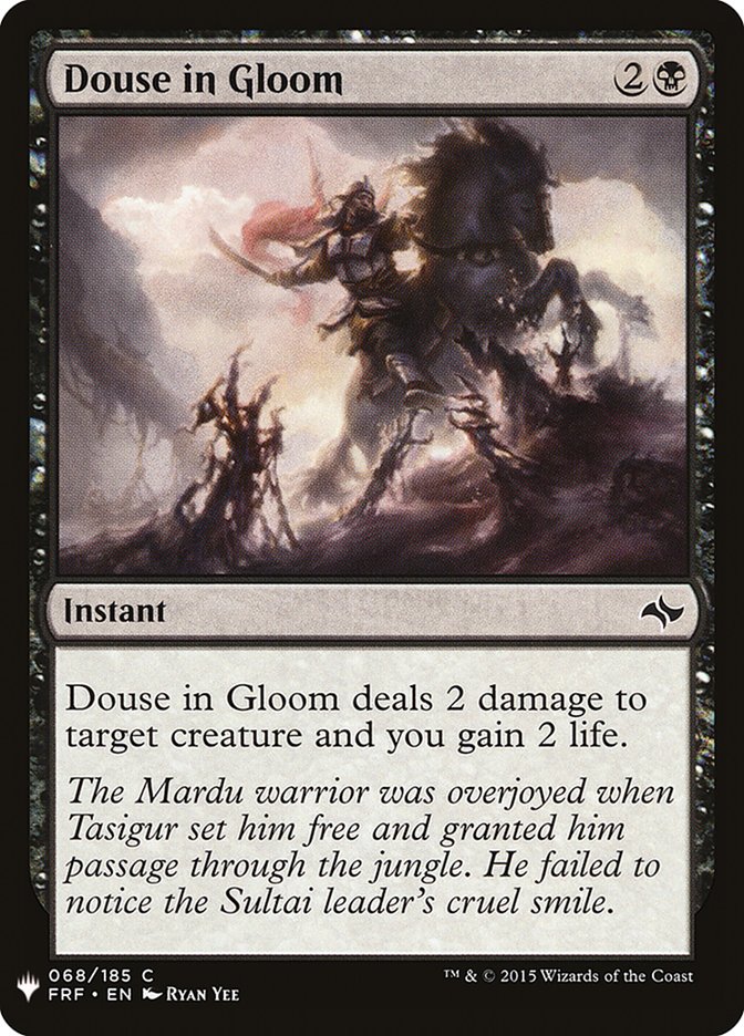 Douse in Gloom (The List #FRF-68)