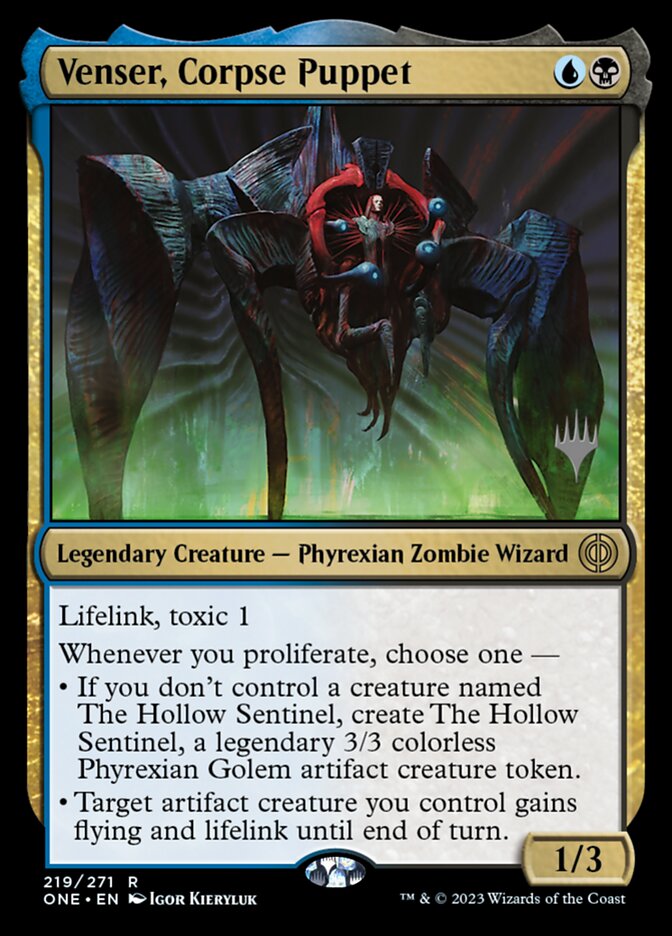 Venser, Corpse Puppet (Phyrexia: All Will Be One Promos #219p)