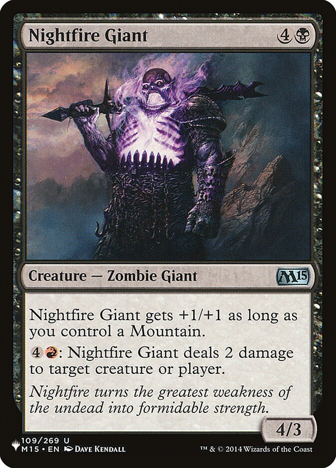 Nightfire Giant (The List #M15-109)