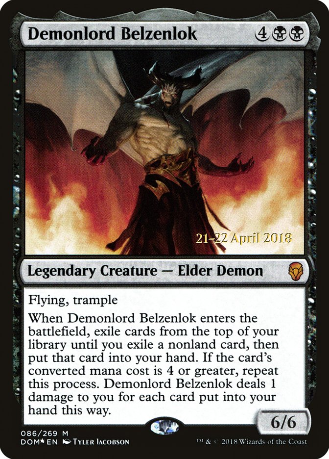 Demonlord Belzenlok (Dominaria Promos #86s)