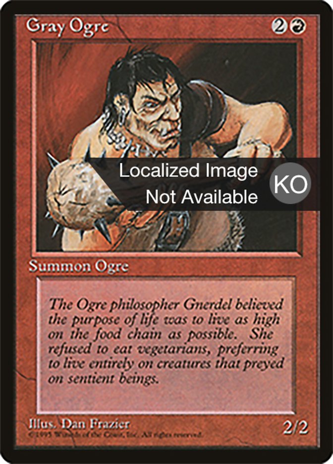 Gray Ogre (Fourth Edition Foreign Black Border #200)