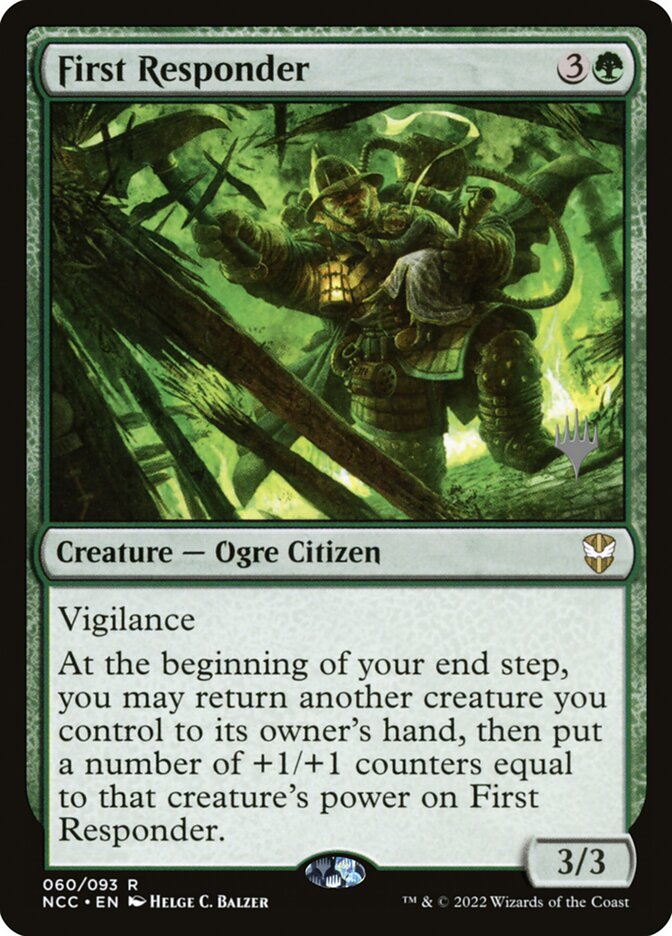 First Responder · New Capenna Commander Promos (PNCC) #60p · Scryfall Magic  The Gathering Search