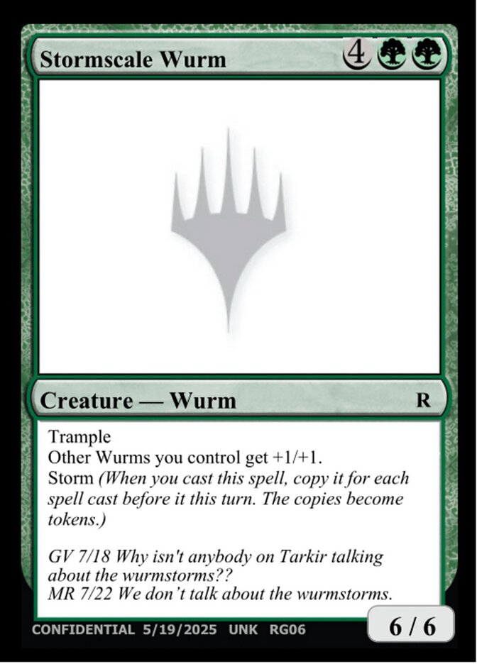 Stormscale Wurm MTG card
