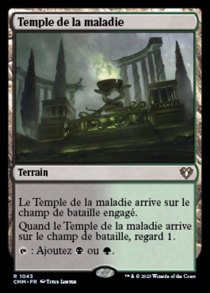 Temple of Malady (Commander Masters #1043)