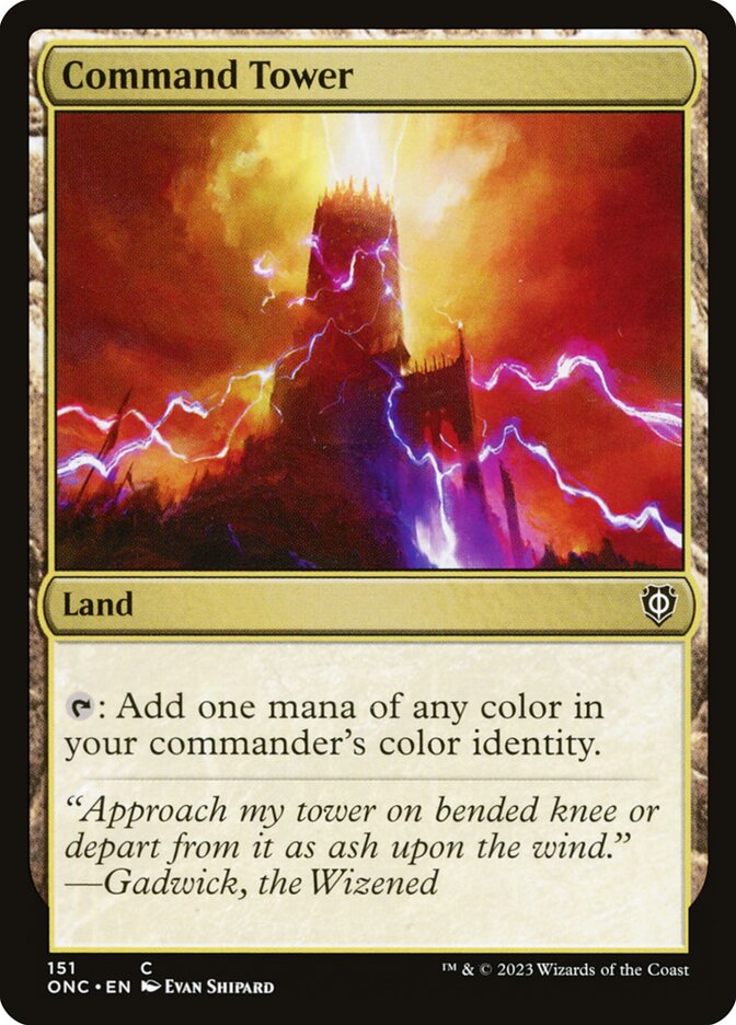 Command Tower (Phyrexia: All Will Be One Commander #151)