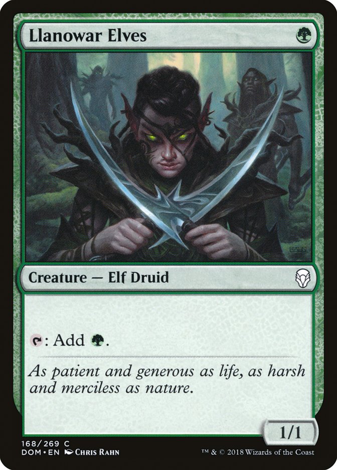 Llanowar Elves (Dominaria #168)