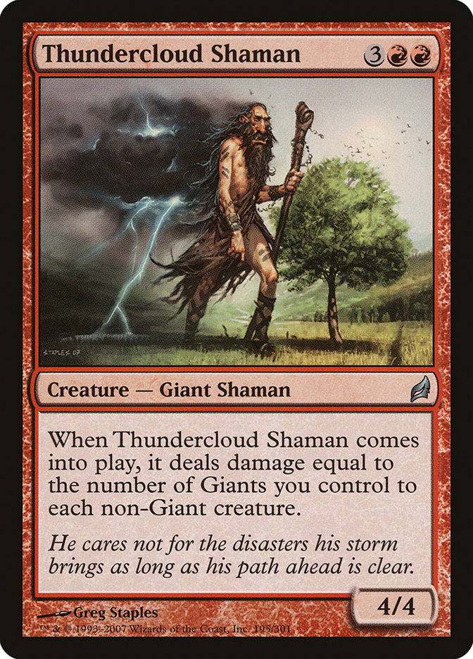 Thundercloud Shaman (Lorwyn #195)